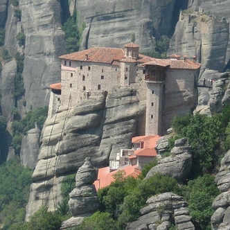 Monastery built on a rock