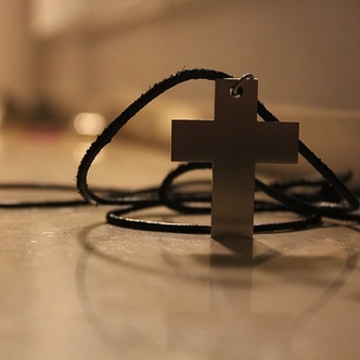 A cross pendant